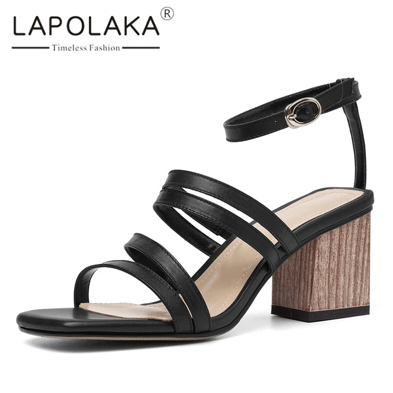 Lapolaka Fashion Casual Genuine Leather Women Shoes Ankle Strap Gladiator Summer Sandals Shoes Woman
Lapolaka Fashion Casual Genuine Leather Women Shoes Ankle Strap Gladiator Summer Sandals Shoes Woman