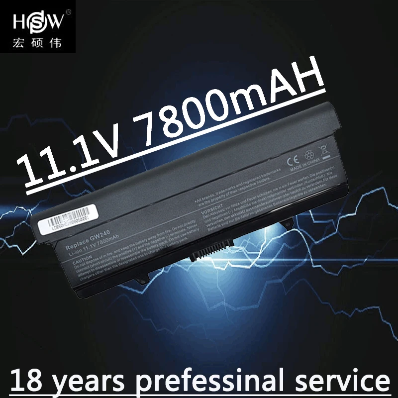 7800mAh battery For DELL INSPIRON 1525 1526 1545 C601H CR693 D608H GP252 GP952 GW240 GW241 GW252 HP277 HP287 HP297 M911G akku
7800mAh battery For DELL INSPIRON 1525 1526 1545 C601H CR693 D608H GP252 GP952 GW240 GW241 GW252 HP277 HP287 HP297 M911G akku
