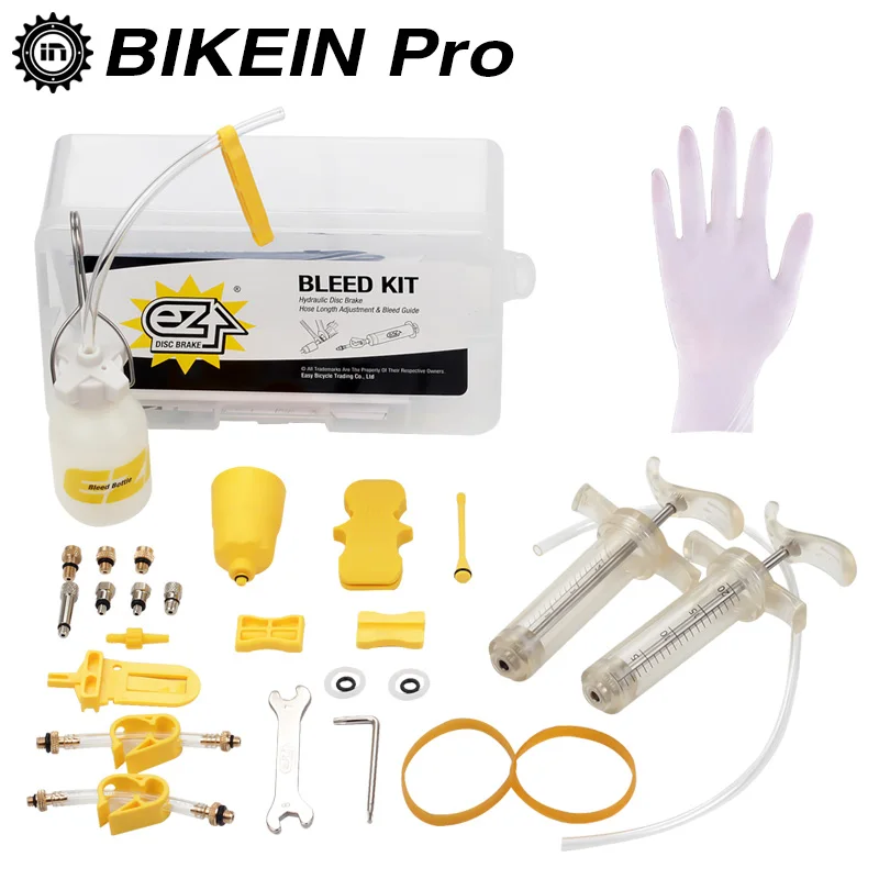 BIKEIN EZ's Master Hydraulic Bleeding Tool Kit Suitable For Disc Brake Mineral Oil & DOT Brake System Universal Kit Professional
BIKEIN EZ's Master Hydraulic Bleeding Tool Kit Suitable For Disc Brake Mineral Oil & DOT Brake System Universal Kit Professional