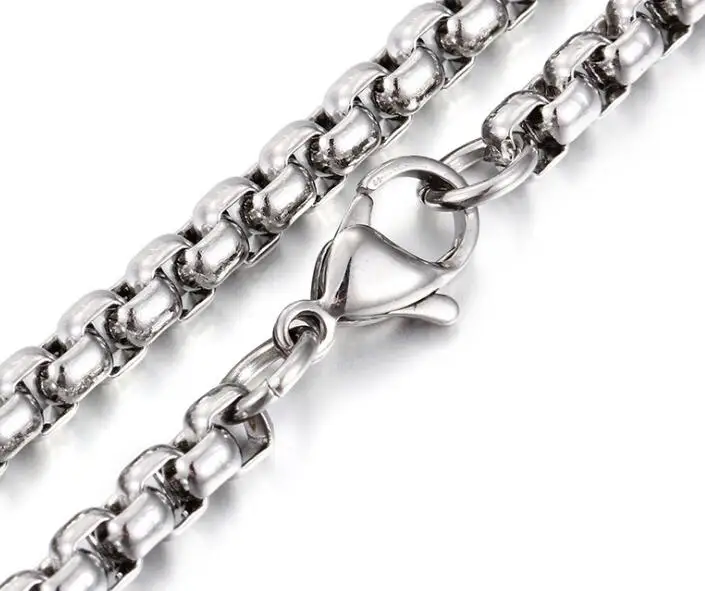 16in-40 inch choose Cool 5mm Stainless Steel Necklace Huge Square Box Rolo Chain necklace silver color Unisexs
16in-40 inch choose Cool 5mm Stainless Steel Necklace Huge Square Box Rolo Chain necklace silver color Unisexs