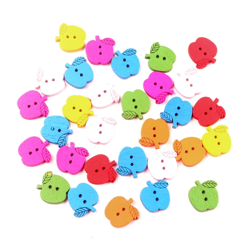 200pcs Mixed Wooden Apple Buttons For Clothing Needlework Scrapbooking Wood Botones Decorative Crafts Diy Accessories
200pcs Mixed Wooden Apple Buttons For Clothing Needlework Scrapbooking Wood Botones Decorative Crafts Diy Accessories