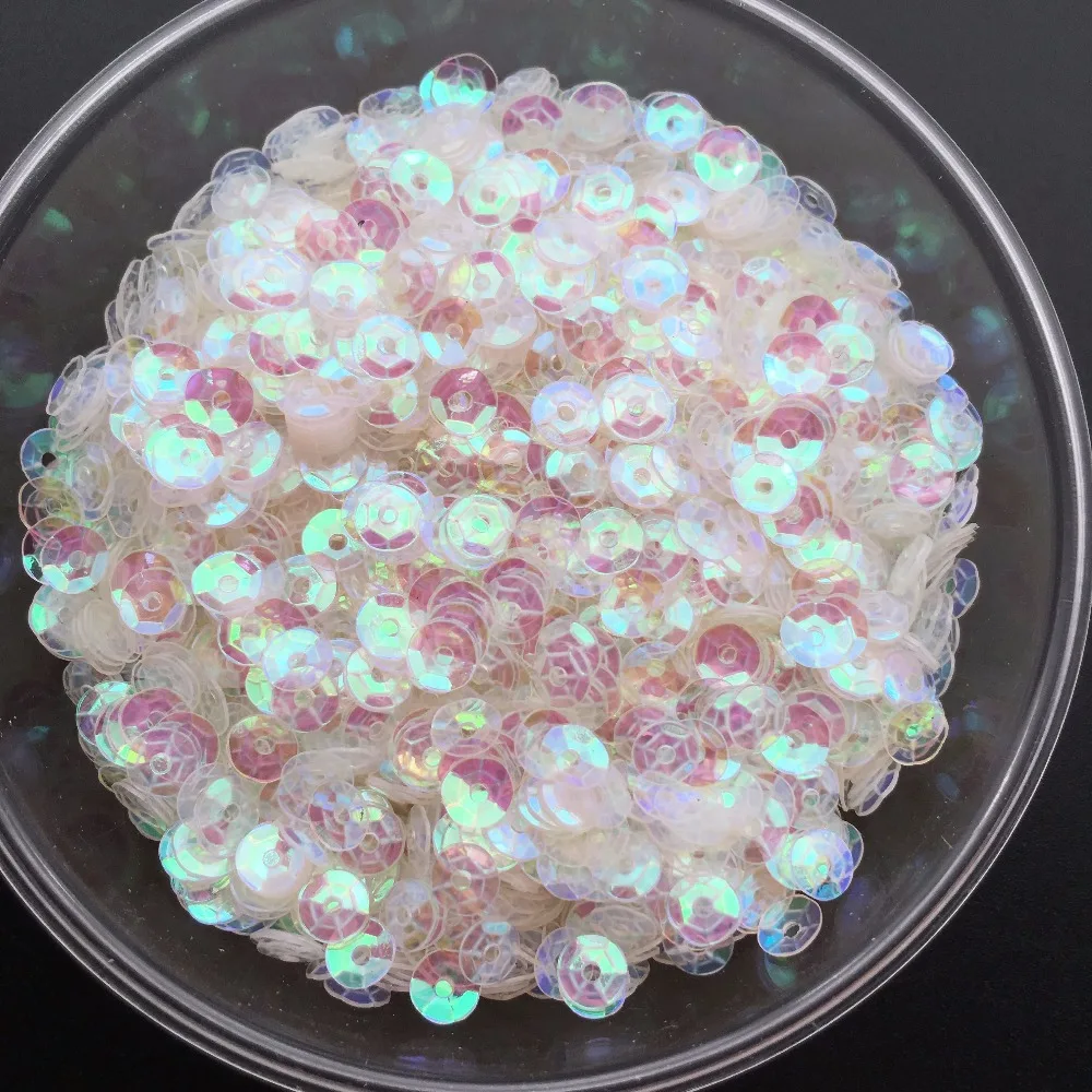New 4mm Cup Round AB Transparent Loose Sequins Paillettes Sewing,Wedding Craft,Women DIY Garment Accessories
New 4mm Cup Round AB Transparent Loose Sequins Paillettes Sewing,Wedding Craft,Women DIY Garment Accessories