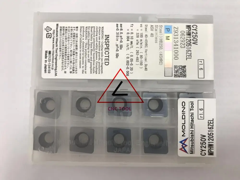 MPHW120516ZEL CY250V 10pcs Hitachi high cutting performance CNC indexable inserts
MPHW120516ZEL CY250V 10pcs Hitachi high cutting performance CNC indexable inserts