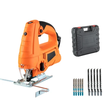Multifunctional Electric Jig Saw Laser Guide 6 Variable Speed Electric Saw Wood Cutting Machine with 10pcs Saw Blades 220V 710W
Multifunctional Electric Jig Saw Laser Guide 6 Variable Speed Electric Saw Wood Cutting Machine with 10pcs Saw Blades 220V 710W