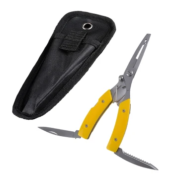 Fishing Multifunctional Plier Carbon steel Fishing PE Line Cut Pesca Pliers Knife tackle Lure Hook Remover Line Cutter Scissors
Fishing Multifunctional Plier Carbon steel Fishing PE Line Cut Pesca Pliers Knife tackle Lure Hook Remover Line Cutter Scissors