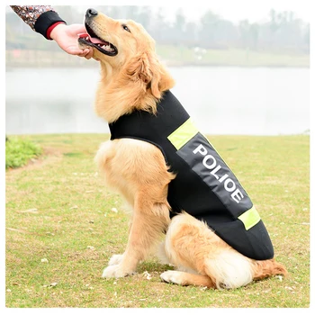 New Large Dogs Wear Uniforms Pet Police Uniform Reflective Vest Large Dog Clothes Tactical Vest Dog Clothes Summer Pet Tshirt
New Large Dogs Wear Uniforms Pet Police Uniform Reflective Vest Large Dog Clothes Tactical Vest Dog Clothes Summer Pet Tshirt