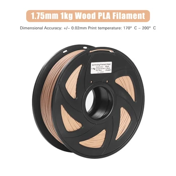 3D Printer Filament Wood + PLA 1.75mm 1kg Spool Dimensional Accuracy +/- 0.02mm Non-toxic Eco-friendly
3D Printer Filament Wood + PLA 1.75mm 1kg Spool Dimensional Accuracy +/- 0.02mm Non-toxic Eco-friendly
