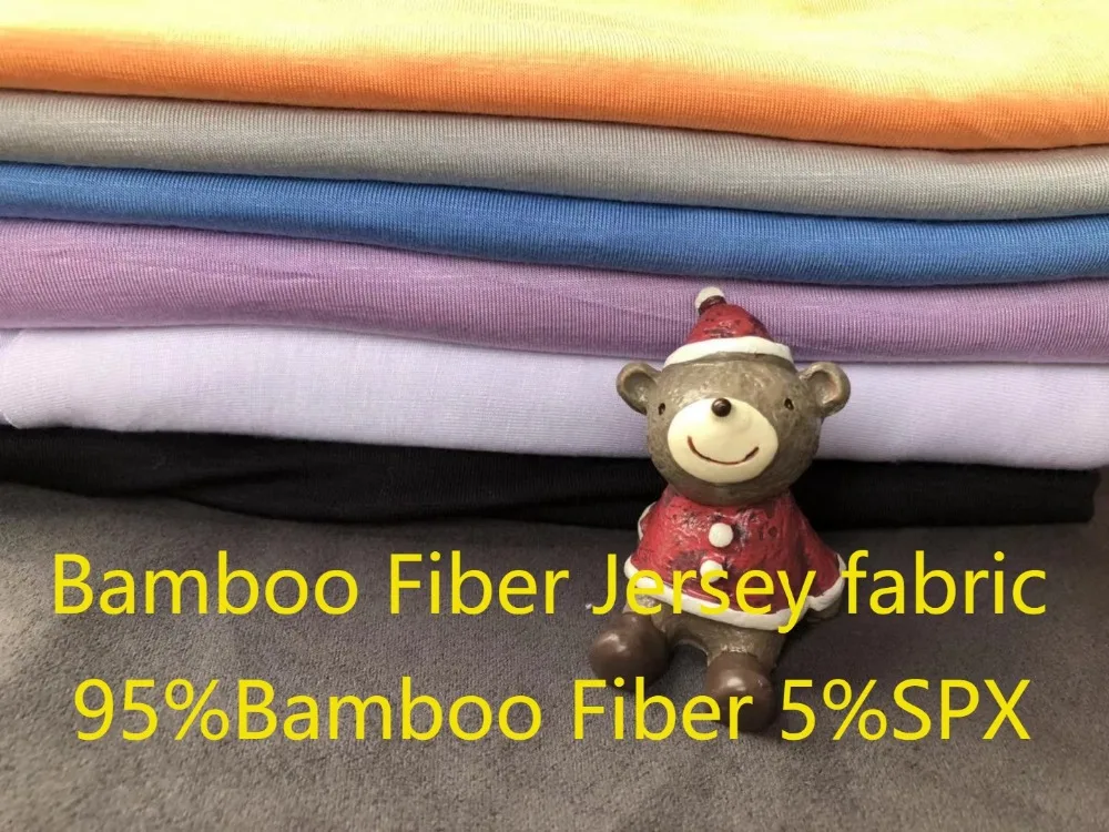 1 Meter 40s 95% Bamboo 5%spx Jersey soft elastic Fabric knit for Sun-top Braces skirt women T-shirt Underdress
1 Meter 40s 95% Bamboo 5%spx Jersey soft elastic Fabric knit for Sun-top Braces skirt women T-shirt Underdress