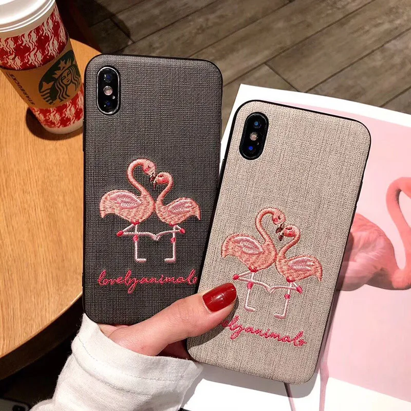 Вышитый Летающий чехол для собак iPhone 6 Plus 6s 7 8 X XR XS MAX защитная задняя