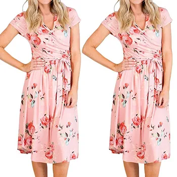2019 MAXIORILL New Bohemian Fashion Women's Summer Printing Short Sleeve Dress Party Short Beach Dress платье Wholesale y3
2019 MAXIORILL New Bohemian Fashion Women's Summer Printing Short Sleeve Dress Party Short Beach Dress платье Wholesale y3