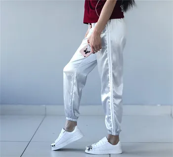 Women Pants Limited Nylon Acetate Drawstring None Mid Flat Straight 2018 New Color Loose Necking Casual Pants Hip-hop Female
Women Pants Limited Nylon Acetate Drawstring None Mid Flat Straight 2018 New Color Loose Necking Casual Pants Hip-hop Female