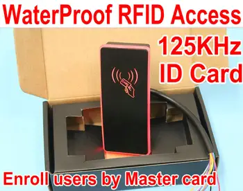 Outdoor use WaterProof IP65 RFID Access Controller Terminal machine with 125KHz EM ID Card, 2000 user card enroll by host card
Outdoor use WaterProof IP65 RFID Access Controller Terminal machine with 125KHz EM ID Card, 2000 user card enroll by host card