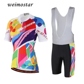 2019 Cycling Bike Clothing Set Women Bicycle Jersey Bib shorts Suit Maillot Ropa Ciclismo MTB Top Bottom Sportwear Colorful
2019 Cycling Bike Clothing Set Women Bicycle Jersey Bib shorts Suit Maillot Ropa Ciclismo MTB Top Bottom Sportwear Colorful