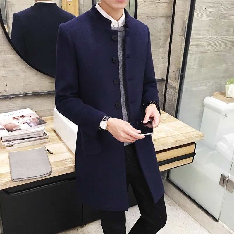 2019 New Mens Fashion Boutique Solid Color High-end Stand Collar Woolen Coats / Male Casual Slim Woolen Windbreaker Jacket Coats
2019 New Mens Fashion Boutique Solid Color High-end Stand Collar Woolen Coats / Male Casual Slim Woolen Windbreaker Jacket Coats