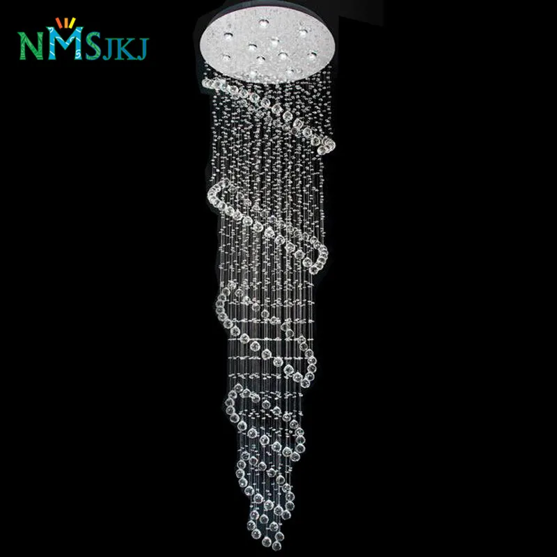 Modern Crystal Chandeliers Lighting lamps for Hotel Hall Lobby Light fixtures Hanging Long Stair Ceiling Chandelier
Modern Crystal Chandeliers Lighting lamps for Hotel Hall Lobby Light fixtures Hanging Long Stair Ceiling Chandelier
