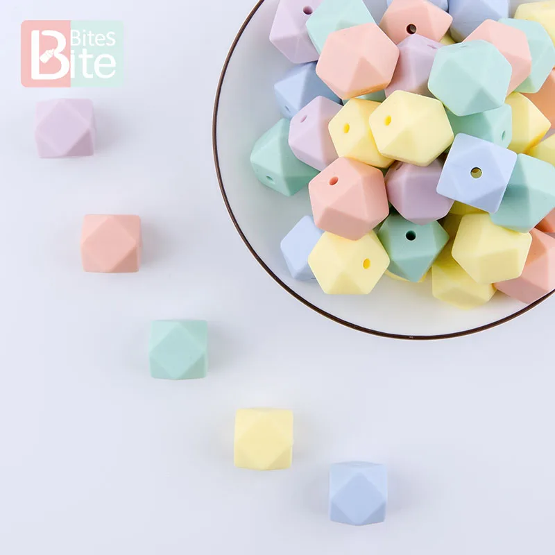 Bite Bites 10pcs 14mm Hexagon Silicone Beads Baby Teether Food Grade Perle Silicone Beads Teething Diy For Nursing Necklace Toys
Bite Bites 10pcs 14mm Hexagon Silicone Beads Baby Teether Food Grade Perle Silicone Beads Teething Diy For Nursing Necklace Toys