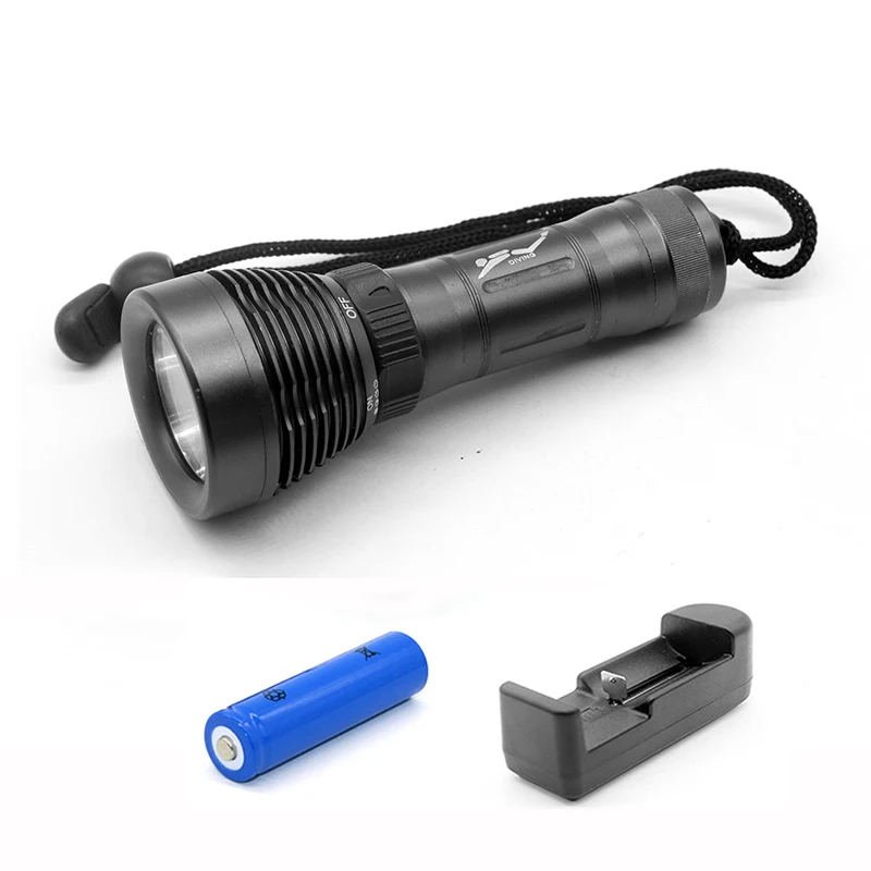 High Power Led Diving Flashlight Cree XM-L T6 Underwater Light Lamp Professional Diver Lantern Scuba Flashlights For Diving
High Power Led Diving Flashlight Cree XM-L T6 Underwater Light Lamp Professional Diver Lantern Scuba Flashlights For Diving