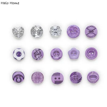 30 Gram Purple Series Resin Buttons Sewing Scrapbooking Home Gift Clothing Handwork Decor Card Making DIY 12-15mm
30 Gram Purple Series Resin Buttons Sewing Scrapbooking Home Gift Clothing Handwork Decor Card Making DIY 12-15mm
