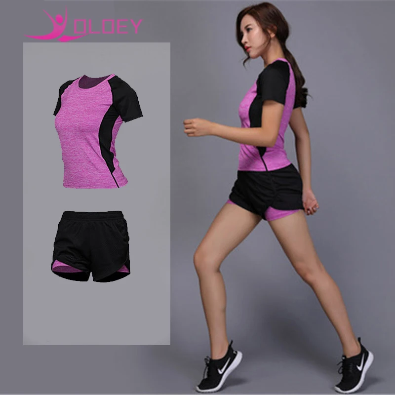 2 Pieces Women Yoga Sports Suit Fitness Sets Shorts + Shirt Female Hips Running Tracksuit Elastic Workout Leggings Gym Sportwear
2 Pieces Women Yoga Sports Suit Fitness Sets Shorts + Shirt Female Hips Running Tracksuit Elastic Workout Leggings Gym Sportwear