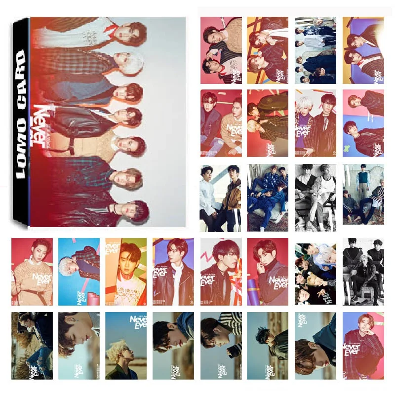 HD 30Pcs/set KPOP GOT7 04 Shopping Mall Never Ever Album Photo Card PVC Cards Self Made LOMO Card Photocard
HD 30Pcs/set KPOP GOT7 04 Shopping Mall Never Ever Album Photo Card PVC Cards Self Made LOMO Card Photocard