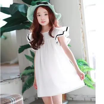 Summer 2018 Beach Toddler Teenagers Dress for Girls Ruffles Short Sleeves Dress White Princess Girls Dress Cotton Children Dress
Summer 2018 Beach Toddler Teenagers Dress for Girls Ruffles Short Sleeves Dress White Princess Girls Dress Cotton Children Dress