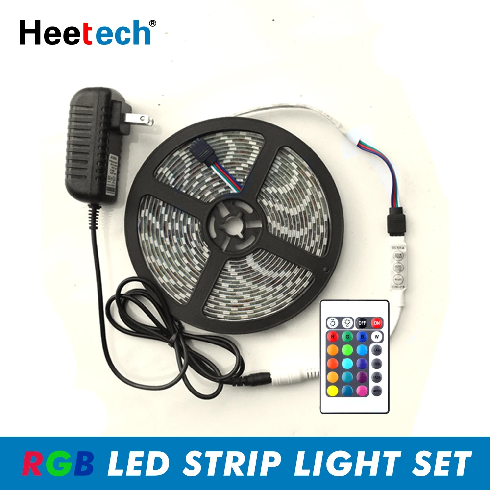 LED Strip Light 5050 2835 RGB LED Light Waterproof 60LEDs/m Flexible Diode Ribbon Tape Warm White Strip DC 12V Adapter 5M/Set
LED Strip Light 5050 2835 RGB LED Light Waterproof 60LEDs/m Flexible Diode Ribbon Tape Warm White Strip DC 12V Adapter 5M/Set
