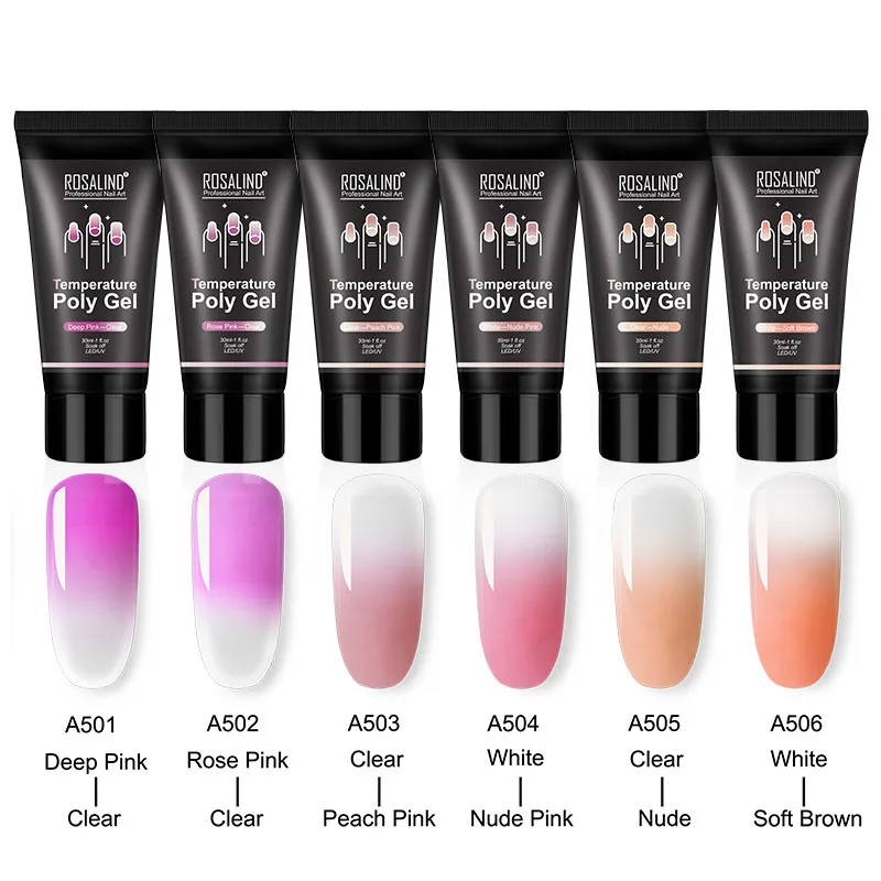 6 Shimmer Fashion Colors Extend UV Nail Gel Long Lasting Temperature Change Poly Gel Quick Builder Extension 30ml Nail Art TSLM1
6 Shimmer Fashion Colors Extend UV Nail Gel Long Lasting Temperature Change Poly Gel Quick Builder Extension 30ml Nail Art TSLM1