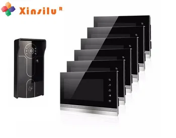 XINSILU Home Security Intercom System 7"Video Door Phone Night Vision Waterproof Camera ID Card Unlocking Function for 6-rooms
XINSILU Home Security Intercom System 7"Video Door Phone Night Vision Waterproof Camera ID Card Unlocking Function for 6-rooms