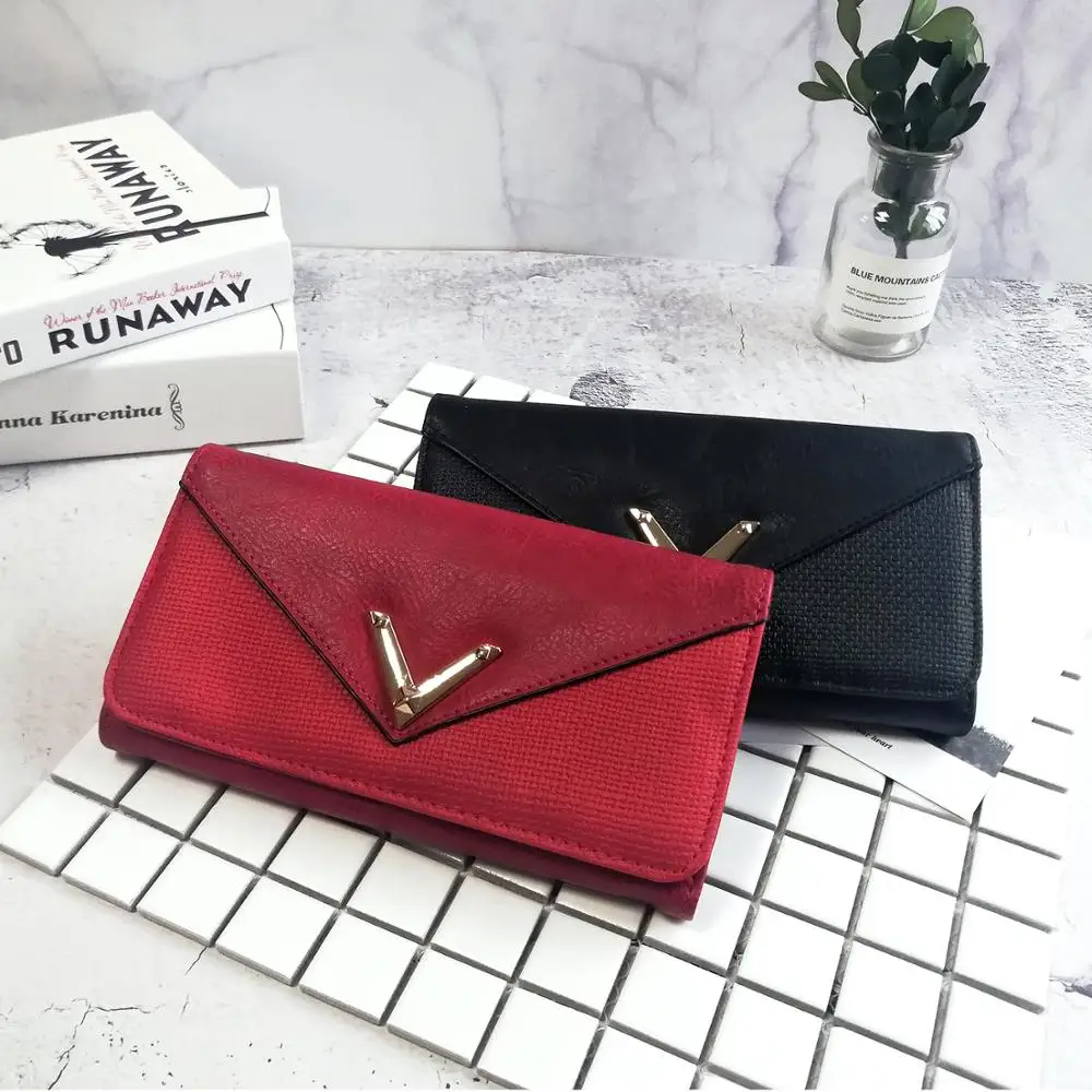 AFKOMST New Women Wallet Long Soft Leather Design Fashion V Metal Closure Ladies Cluth Purse Card Holder Money Bag VKP1472
AFKOMST New Women Wallet Long Soft Leather Design Fashion V Metal Closure Ladies Cluth Purse Card Holder Money Bag VKP1472