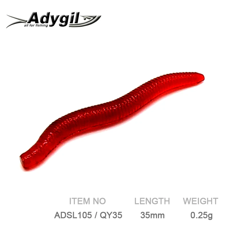ADYGIL Fishing Lure Soft Lure Silicon Bait Soft Bait ADSL105/QY35 100pcs 35mm 0.25g
ADYGIL Fishing Lure Soft Lure Silicon Bait Soft Bait ADSL105/QY35 100pcs 35mm 0.25g