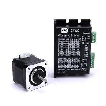 4218HB2 stepper motor + 2H320 drive set body height 40MM torque 0.5N.m 128 subdivision
4218HB2 stepper motor + 2H320 drive set body height 40MM torque 0.5N.m 128 subdivision