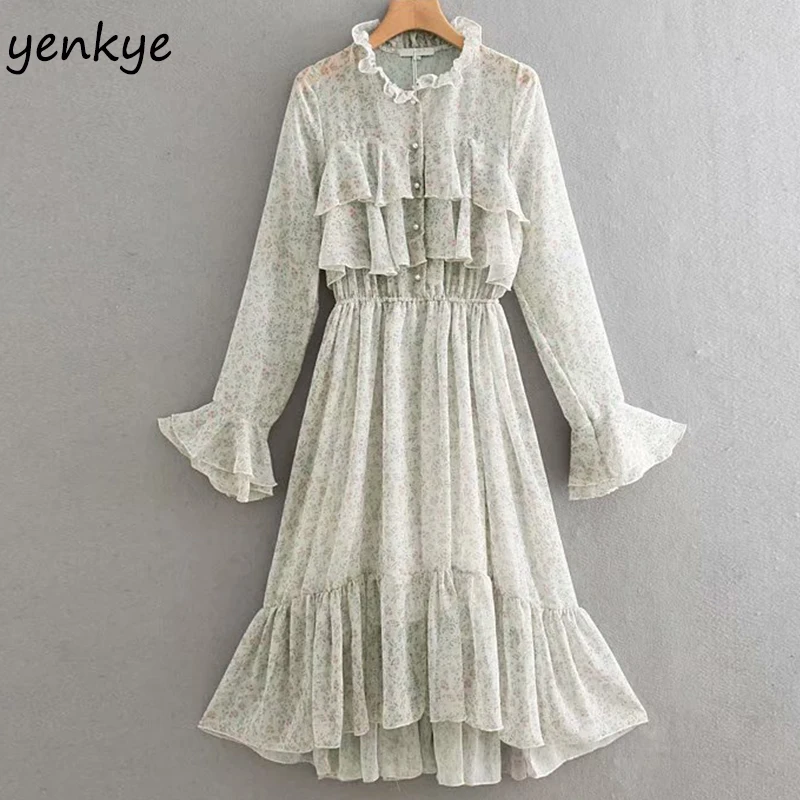 Midi Summer Dress 2019 Women Sweet Floral Print Dress Lady Flare Sleeve Layered Ruffles A-line Elegant Party Dress XNWM8757
Midi Summer Dress 2019 Women Sweet Floral Print Dress Lady Flare Sleeve Layered Ruffles A-line Elegant Party Dress XNWM8757