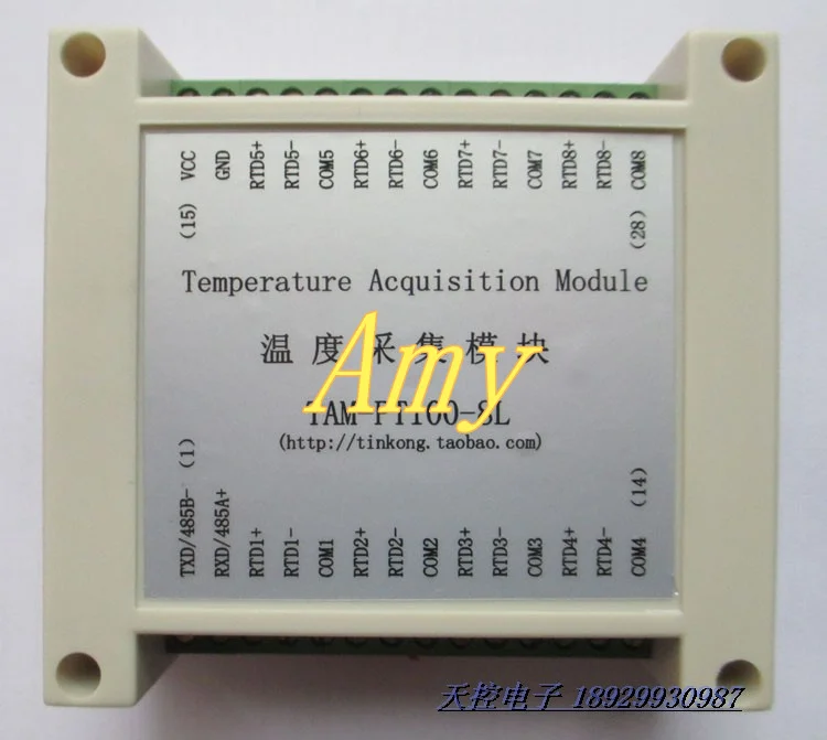 TAM-PT100-8L high precision multi /8 road PT100 temperature acquisition module PT100 thermistor transmitter
TAM-PT100-8L high precision multi /8 road PT100 temperature acquisition module PT100 thermistor transmitter