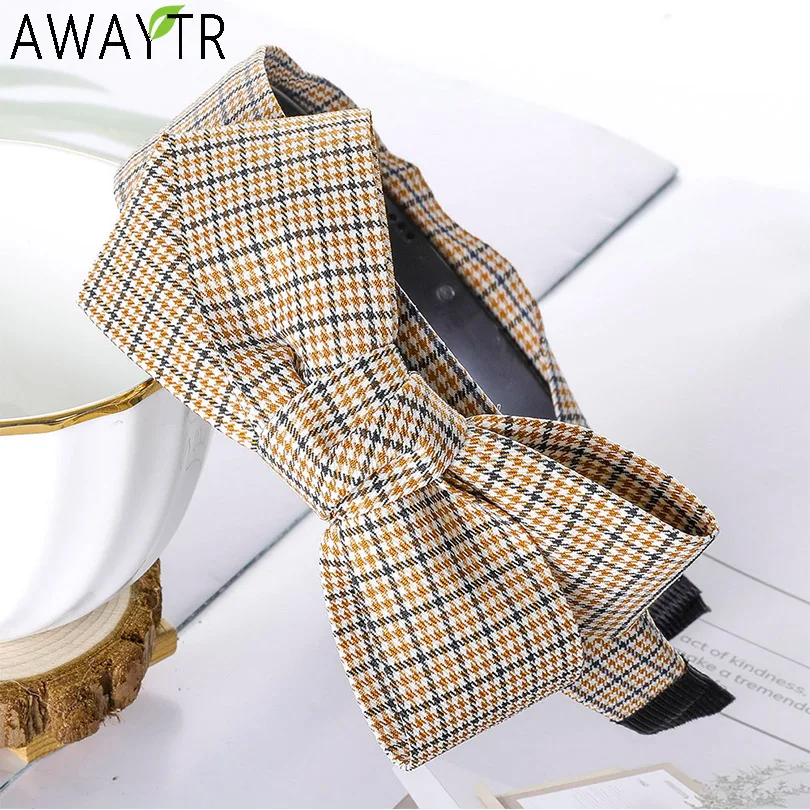 AWAYTR Plaid Print Headscarf Vintage Headband Bow Knot Hairband Women Headband Girls Headwear Hair Band Hoop Hair Accessories
AWAYTR Plaid Print Headscarf Vintage Headband Bow Knot Hairband Women Headband Girls Headwear Hair Band Hoop Hair Accessories