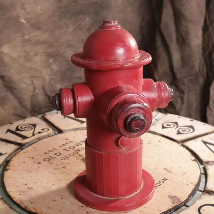 Vintage Resin Fire Hydrant Bar Decoration 26 15cm Fire Hydrant