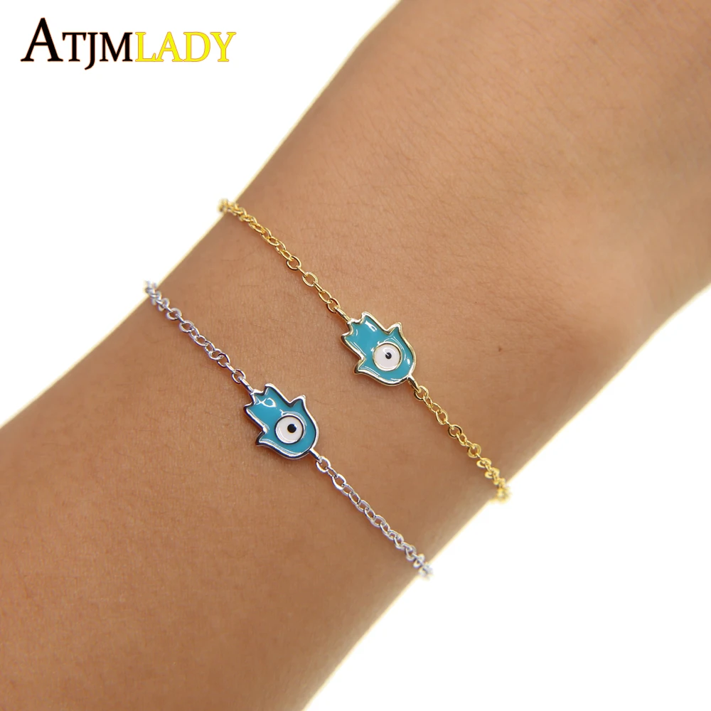 2019 Erkek Bileklik Enamel Tiny Mini Hamsa Hand Charm Girl Ladies Delicate Jewelry Wholesale Fatimas Chain Fashion Bracelets
2019 Erkek Bileklik Enamel Tiny Mini Hamsa Hand Charm Girl Ladies Delicate Jewelry Wholesale Fatimas Chain Fashion Bracelets