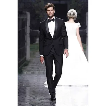 2017 Black terno masculino Custom Groom men suit Tuxedo Man Groomsmen costume homme Wedding Men's Suits jackets+pants+Bow tie
2017 Black terno masculino Custom Groom men suit Tuxedo Man Groomsmen costume homme Wedding Men's Suits jackets+pants+Bow tie