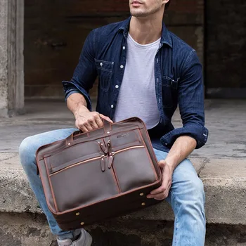 GZCZ 2019 New Man Vintage Genuine Leather briefcase Top-Handle Bag Man Tote Handbag High Quality Male Business travel Bag maleta
GZCZ 2019 New Man Vintage Genuine Leather briefcase Top-Handle Bag Man Tote Handbag High Quality Male Business travel Bag maleta