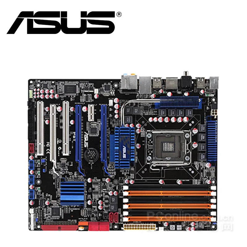 

Asus P6T Desktop Motherboard X58 Socket LGA 1366 Core i7 Extreme DDR3 24G ATX UEFI BIOS Original Used Mainboard On Sale