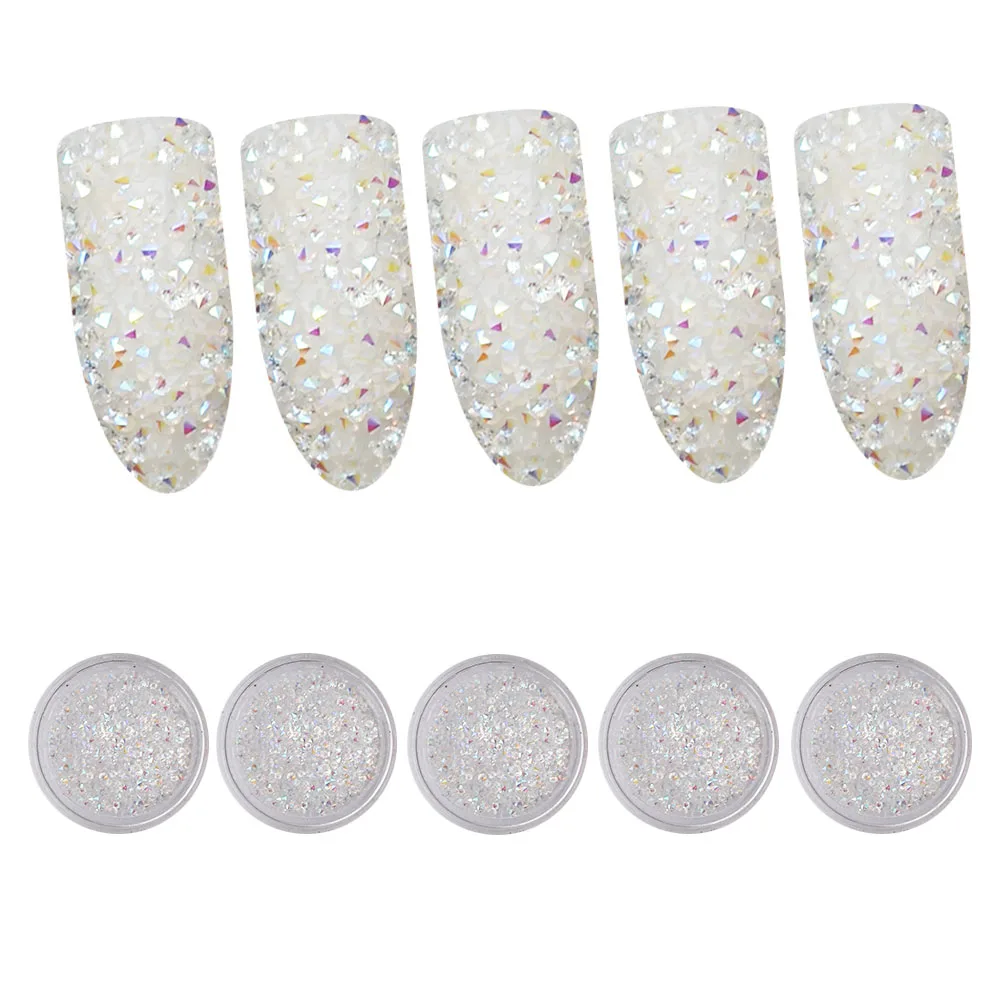 1 Bottle Mini Crystal AB Tiny Rhinestones 1.1mm~1.6mm Glass Micro Rhinestones Crystals Strass For Nail Art Decorations MJZ2005
1 Bottle Mini Crystal AB Tiny Rhinestones 1.1mm~1.6mm Glass Micro Rhinestones Crystals Strass For Nail Art Decorations MJZ2005