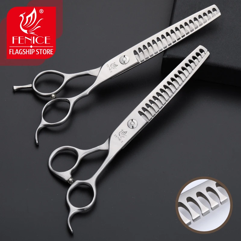 Fenice 6.75 inch Stainless Steel Pet Thinning Scissors for Dog Grooming Shears Thinning Rate 80% 
Fenice 6.75 inch Stainless Steel Pet Thinning Scissors for Dog Grooming Shears Thinning Rate 80%