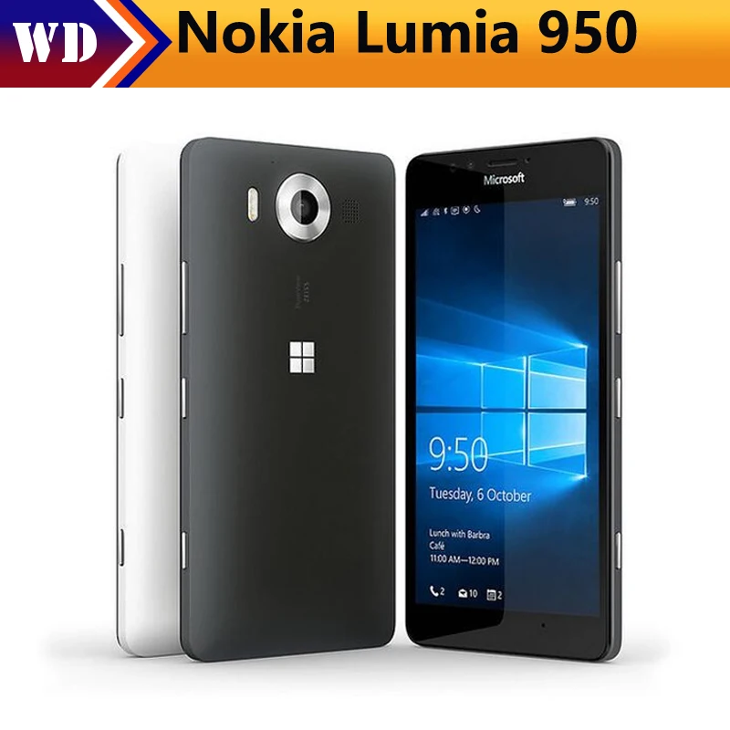 Nokia Microsoft Lumia 950 Original Unlocked Windows 10 Mobile Phone 4G LTE GSM 5.2'' 20MP WIFI GPS Hexa Core 3GB RAM 32GB ROM
Nokia Microsoft Lumia 950 Original Unlocked Windows 10 Mobile Phone 4G LTE GSM 5.2'' 20MP WIFI GPS Hexa Core 3GB RAM 32GB ROM