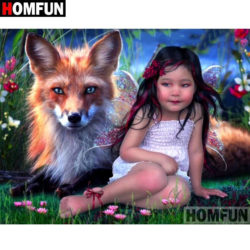 HOMFUN 5D DIY Diamond Painting Full Square/Round Drill "Fox fairy" Embroidery Cross Stitch gift Home Decor Gift A08456
HOMFUN 5D DIY Diamond Painting Full Square/Round Drill "Fox fairy" Embroidery Cross Stitch gift Home Decor Gift A08456