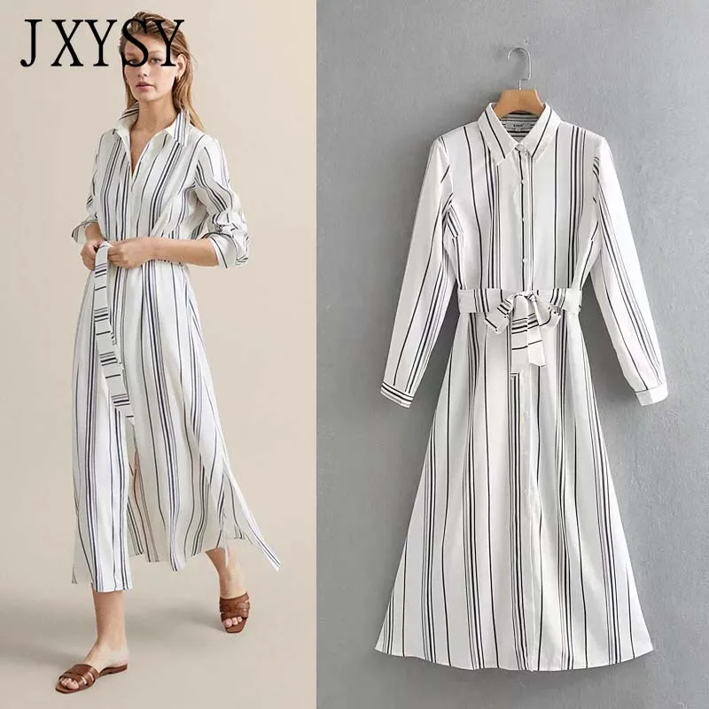 JXYSY 2019 spring summer dress women vestidos england style polyester straight striped vestidos de fiesta party dress
JXYSY 2019 spring summer dress women vestidos england style polyester straight striped vestidos de fiesta party dress