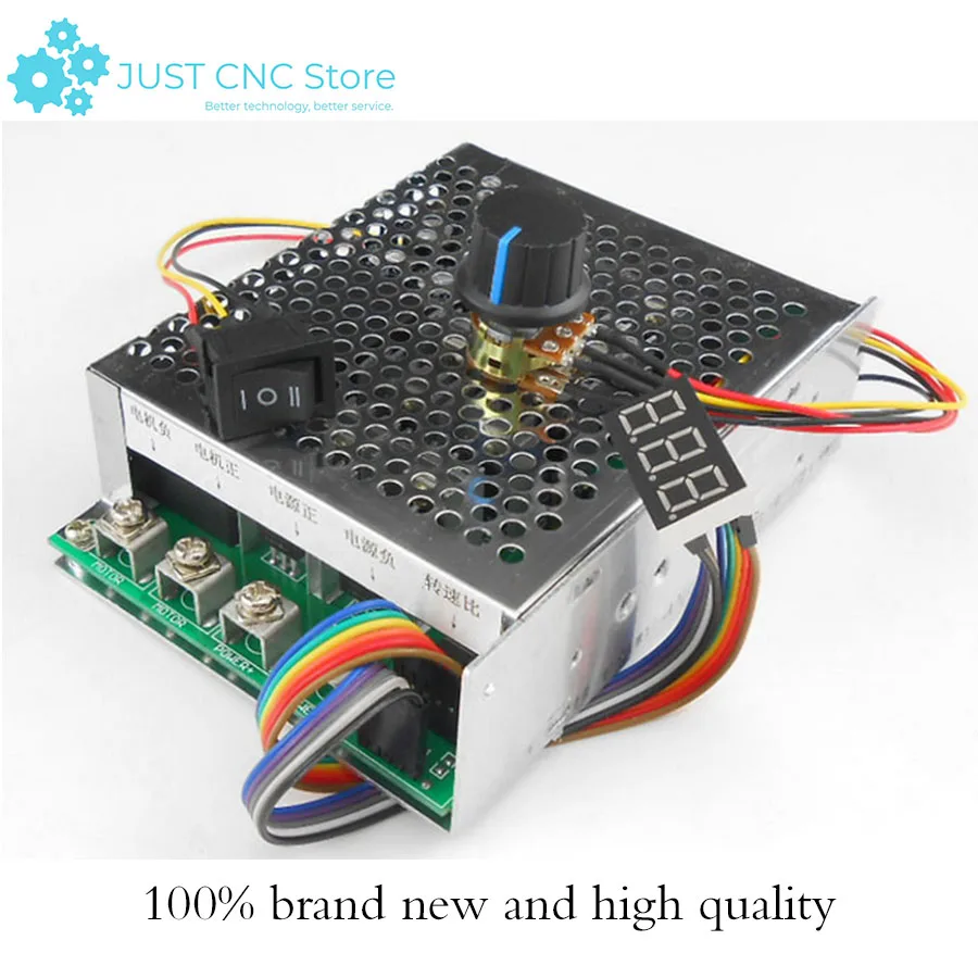 DC Motor Speed Controller 10-55V 100A Reversible PWM Control Forward Reverse Digital display
DC Motor Speed Controller 10-55V 100A Reversible PWM Control Forward Reverse Digital display