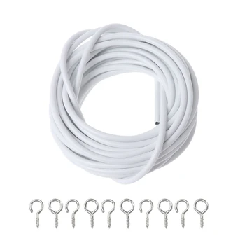 Net Hang 2m/3m/4m/5m Curtain Wire Window Cd Cable String Set With 5 Fish Eyes 5 Hooks
Net Hang 2m/3m/4m/5m Curtain Wire Window Cd Cable String Set With 5 Fish Eyes 5 Hooks
