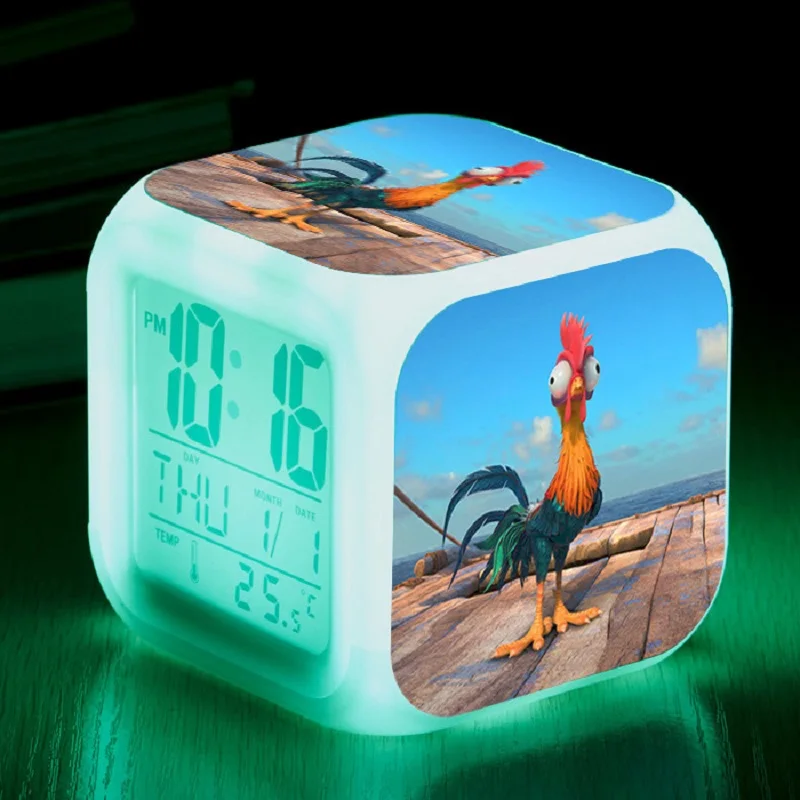 Anime Cartoon Movie TV Moana Toys Sleep Light Princess Moana Maui Waialik Heihei 7 Colors Changing LED Night led Clock for Kids
Anime Cartoon Movie TV Moana Toys Sleep Light Princess Moana Maui Waialik Heihei 7 Colors Changing LED Night led Clock for Kids