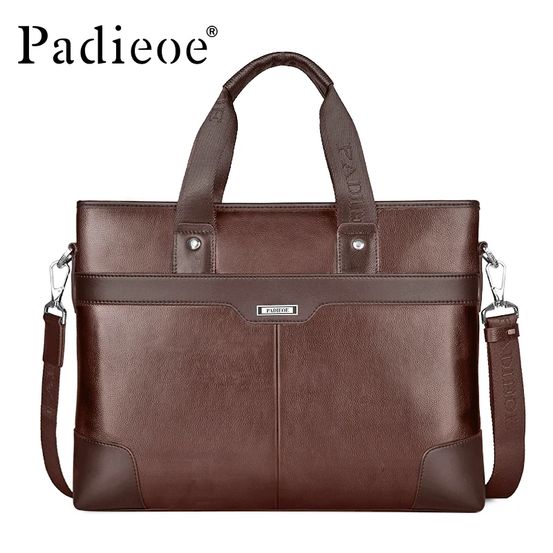 Padieoe genuine leather briefcases men handbag briefcase laptop black brown leather briefcase shoulder bag
Padieoe genuine leather briefcases men handbag briefcase laptop black brown leather briefcase shoulder bag
