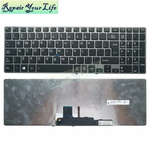 Клавиатура с подсветкой на английском языке для ноутбука Toshiba Tecra