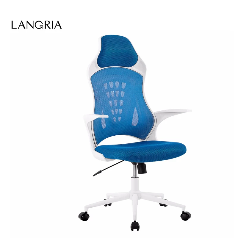 LANGRIA DE MCT166 BLUE 360 Degree Swivel Ergonomic High-Back Mesh Office Executive Gaming Chair with Knee-Tilt 265 lbs Capacity
LANGRIA DE MCT166 BLUE 360 Degree Swivel Ergonomic High-Back Mesh Office Executive Gaming Chair with Knee-Tilt 265 lbs Capacity